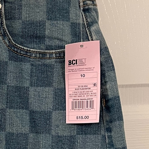 Size 10 Checkered Wild Fable jean skirt. - Picture 3 of 3